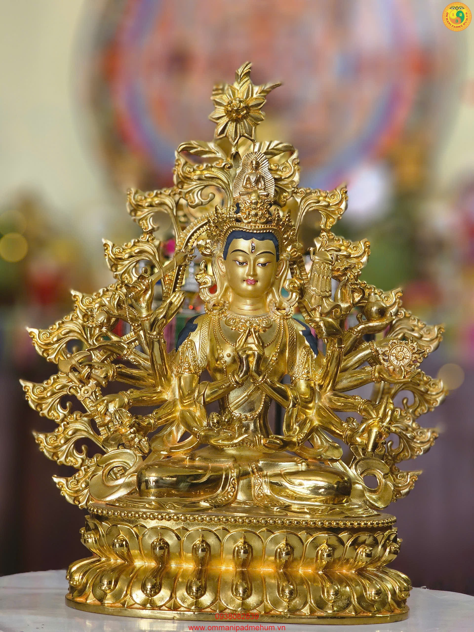 Tôn tượng Phật Mẫu Chuẩn Đề 26,5cm